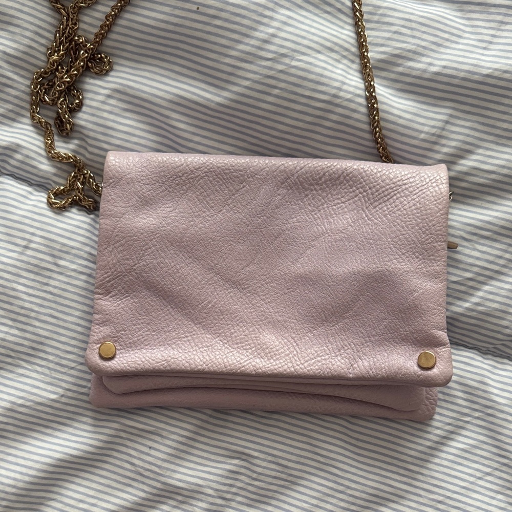 Urban Outfitters Blush Crossbody Bag with Gold Chain